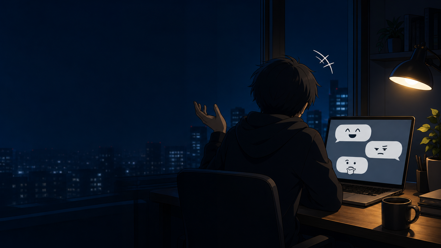AIと話していると、笑ったり怒ったりする